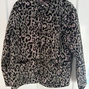 Leopard Print unisex Jacket for adult